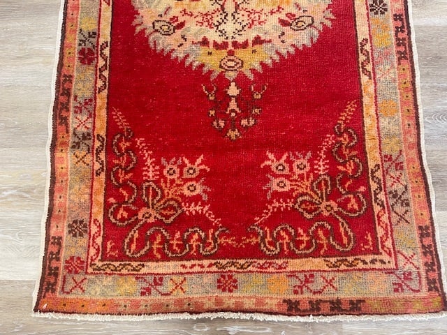 Vintage Turkish Ushak Rug-3277 - 4