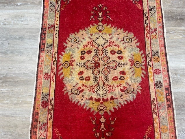 Vintage Turkish Ushak Rug-3277 - 5