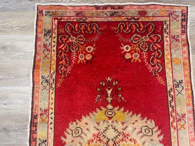 Vintage Turkish Ushak Rug-3277 - 6