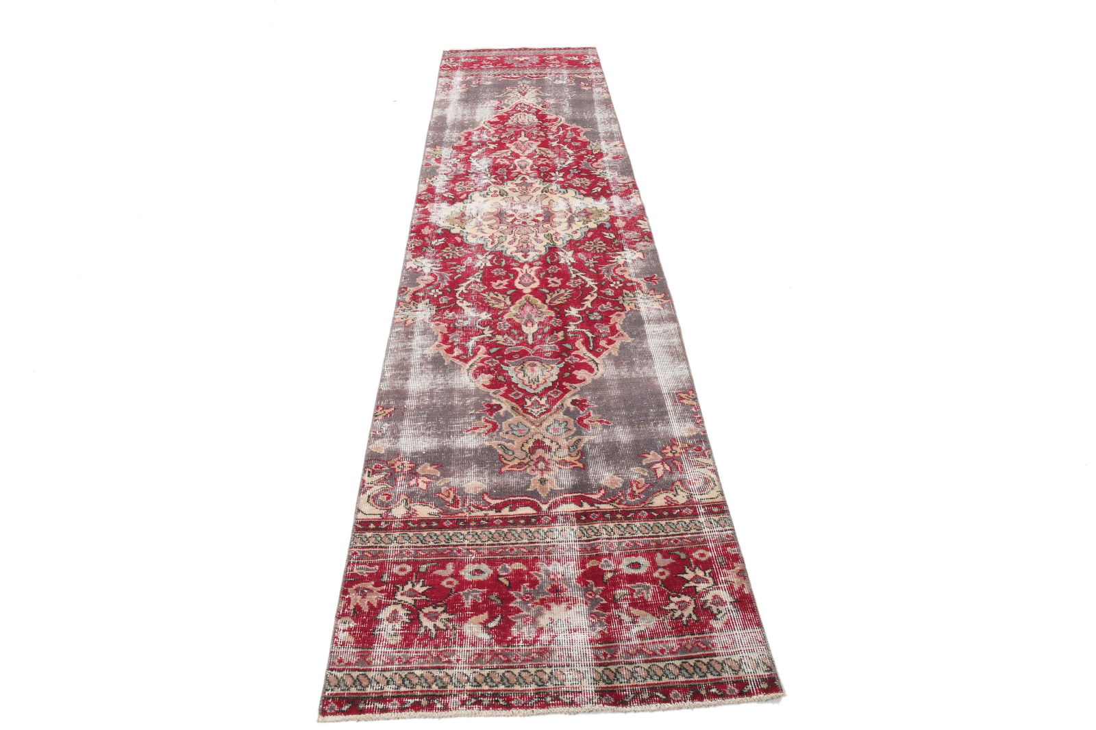 2'5'' x 11'10'' Turkish Vintage Runner Rug - 24792 (1 of 20)