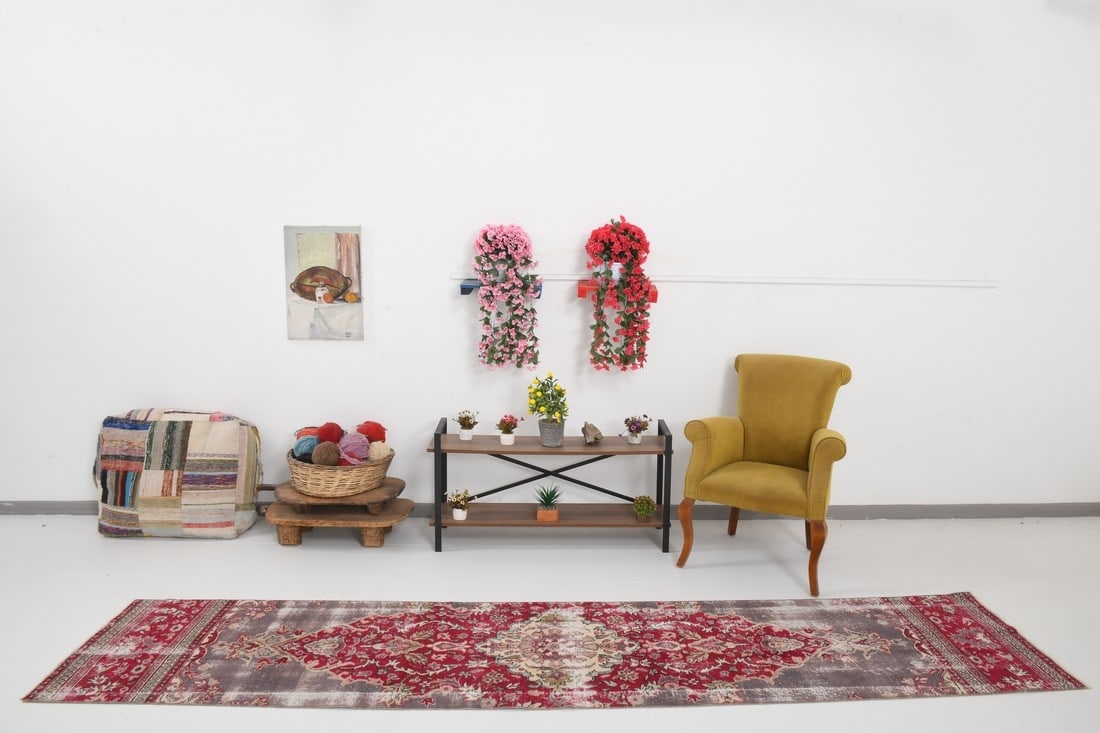 2'5'' x 11'10'' Turkish Vintage Runner Rug - 24792 - 3