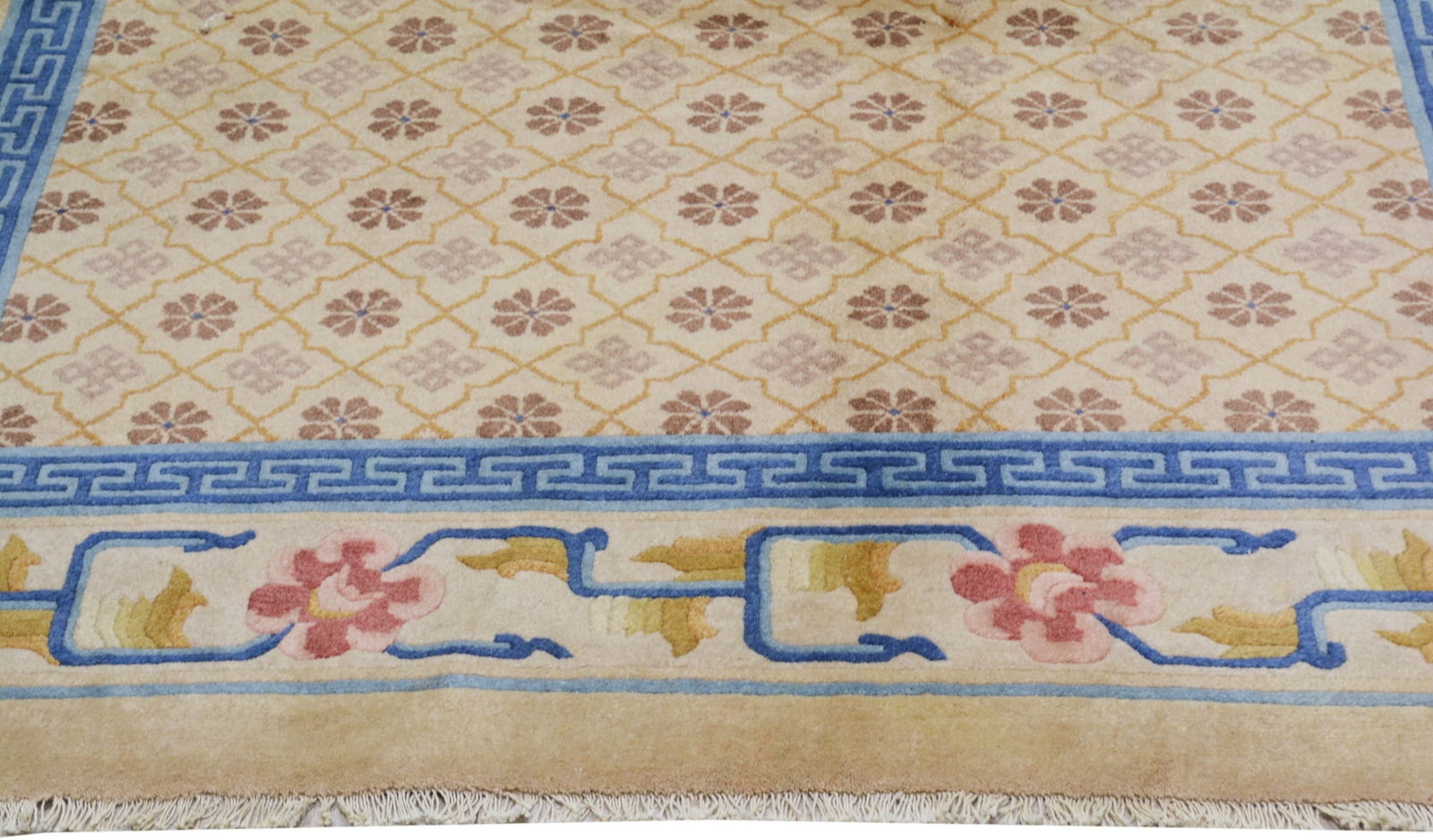 HAND KNOTTED WOOL ANTIQUES RUG - 4