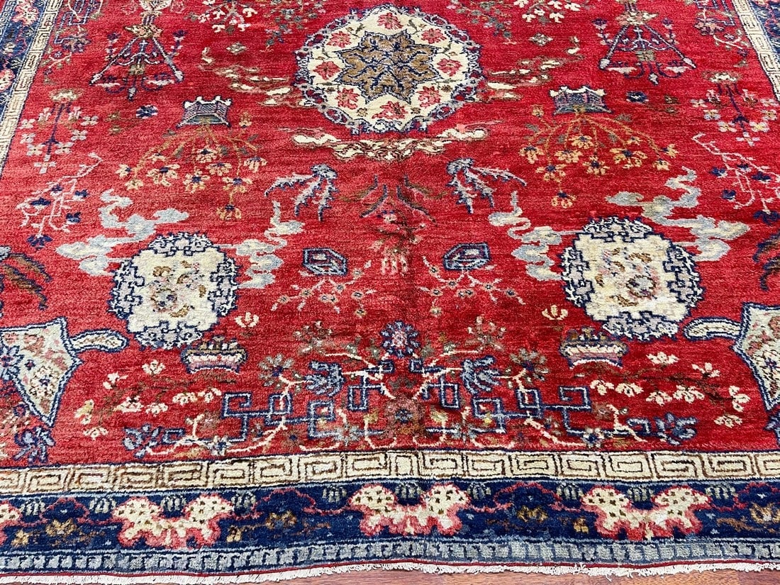 Antique East Turkistan rug-956 - 4