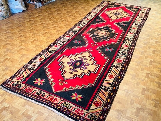 Vintage Turkish Coridor Village Rug-4715-6 - 3