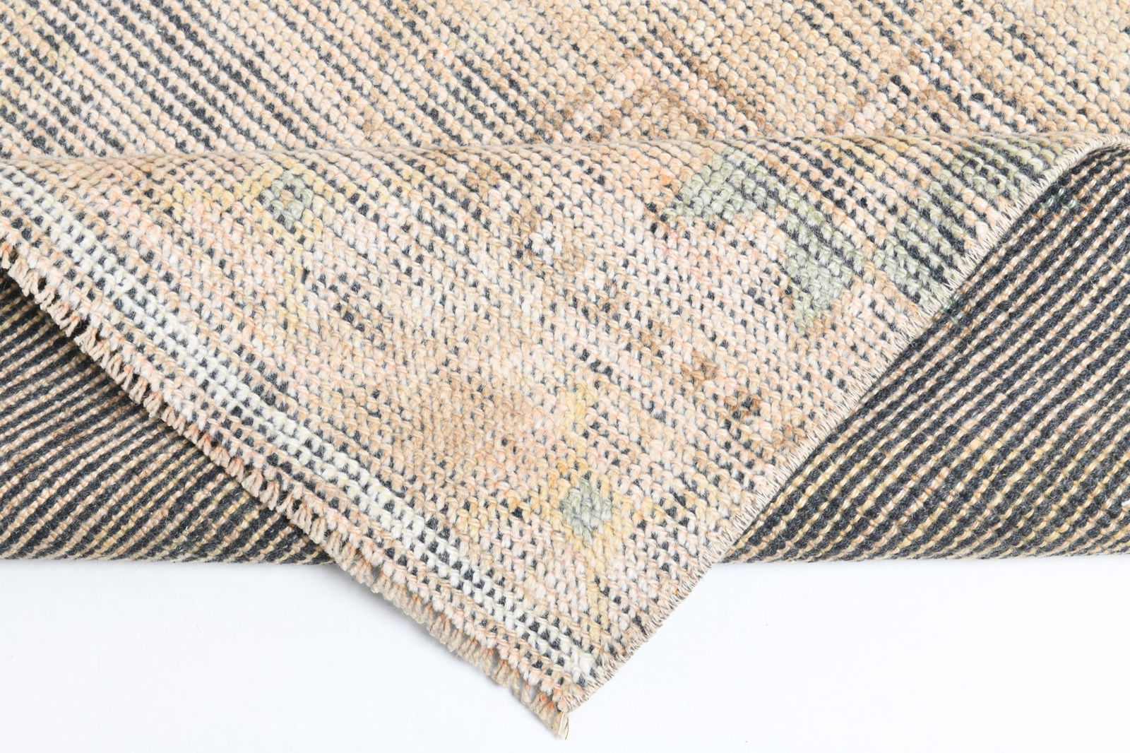 2'11'' x 10'11'' Handmade Vintage Wool Rug - 7189 - 16