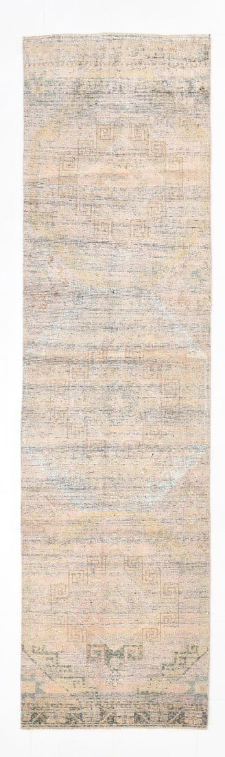 2'11'' x 10'11'' Handmade Vintage Wool Rug - 7189 (1 of 17)