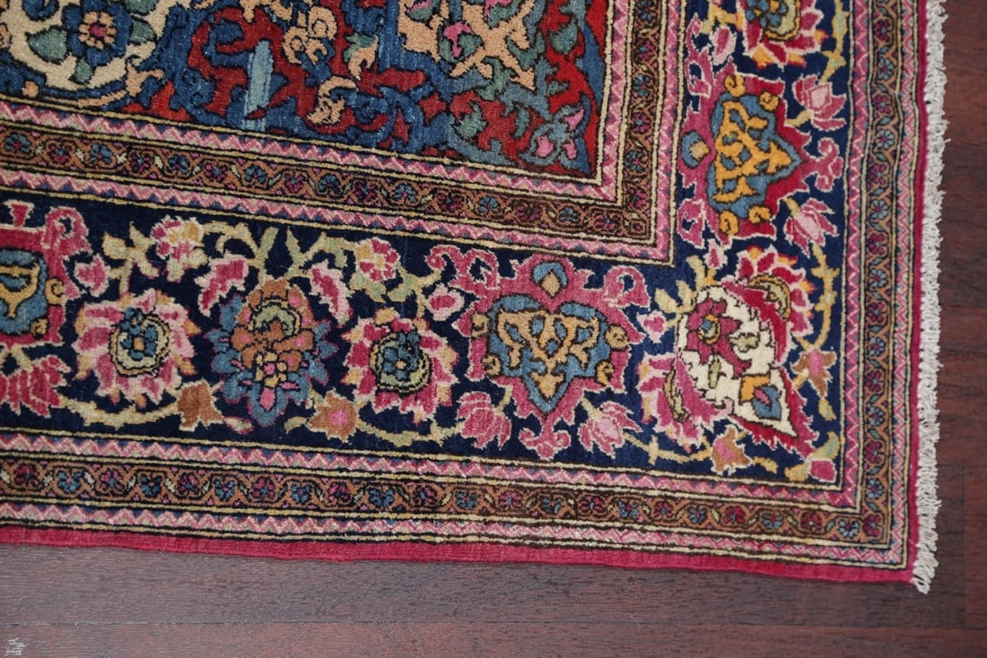 Pre-1900 Antique Vegetable Dye Sarouk Farahan Persian Rug 4x7 - 18