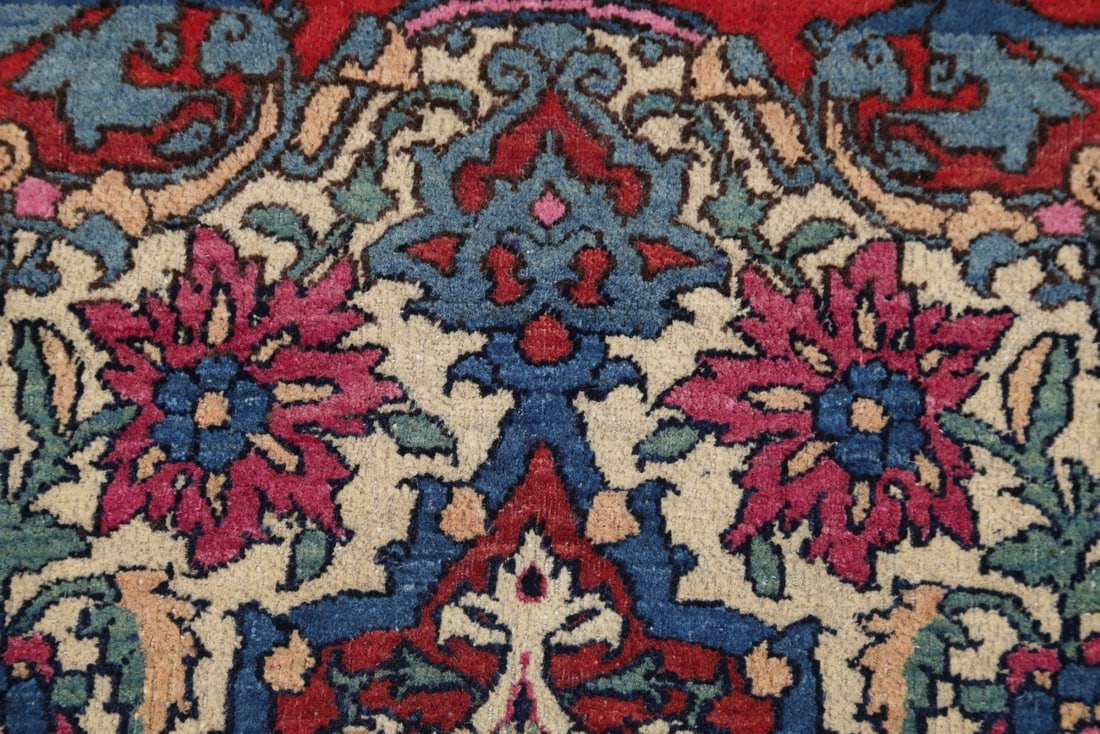 Pre-1900 Antique Vegetable Dye Sarouk Farahan Persian Rug 4x7 - 8