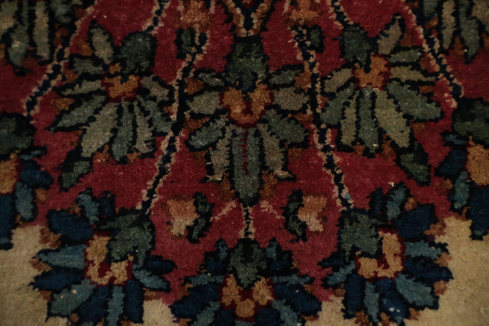 Antique Vegetable Dye Kerman Persian Large Rug 12x22 - 10