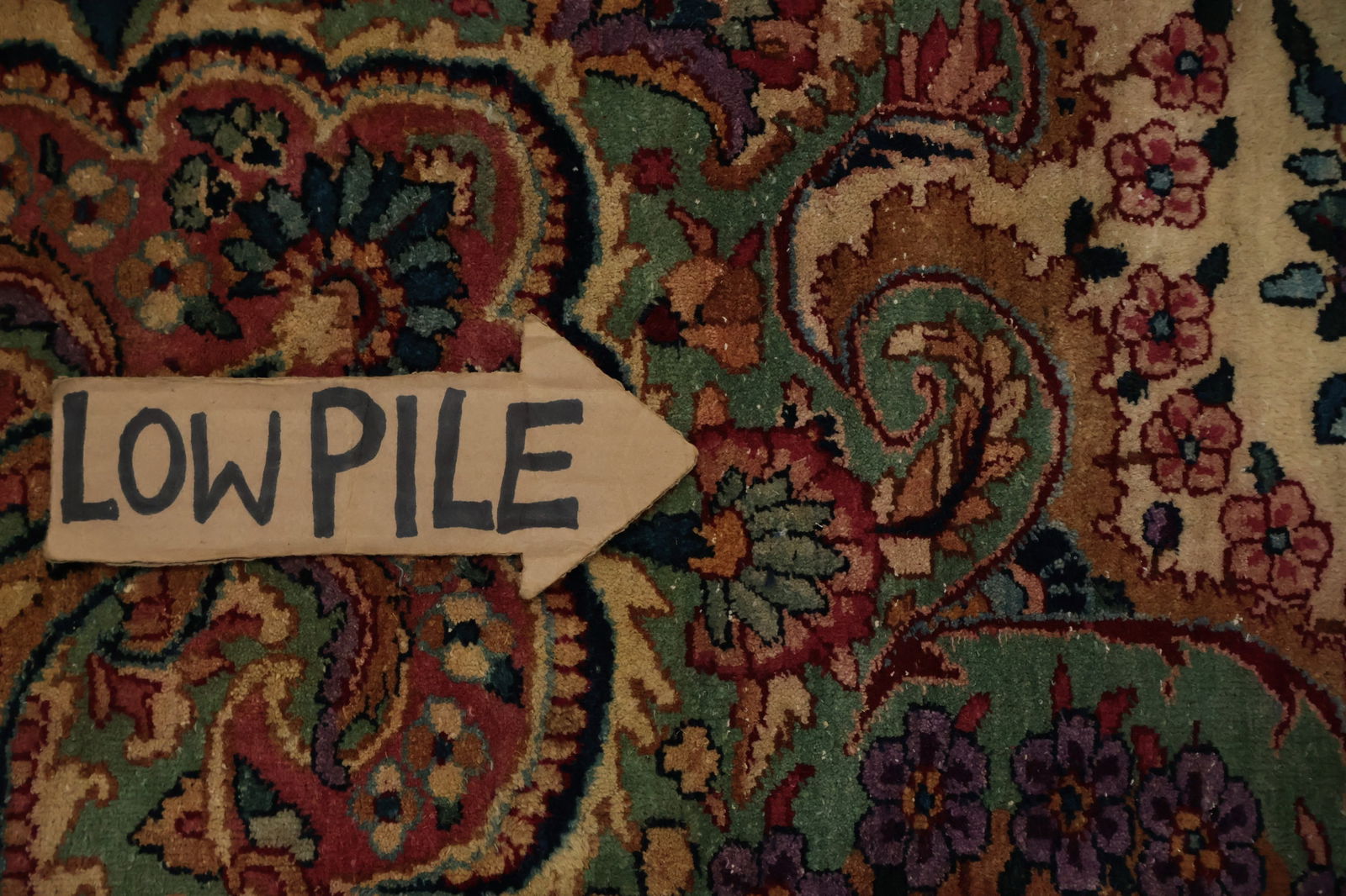 Antique Vegetable Dye Kerman Persian Large Rug 12x22 - 15