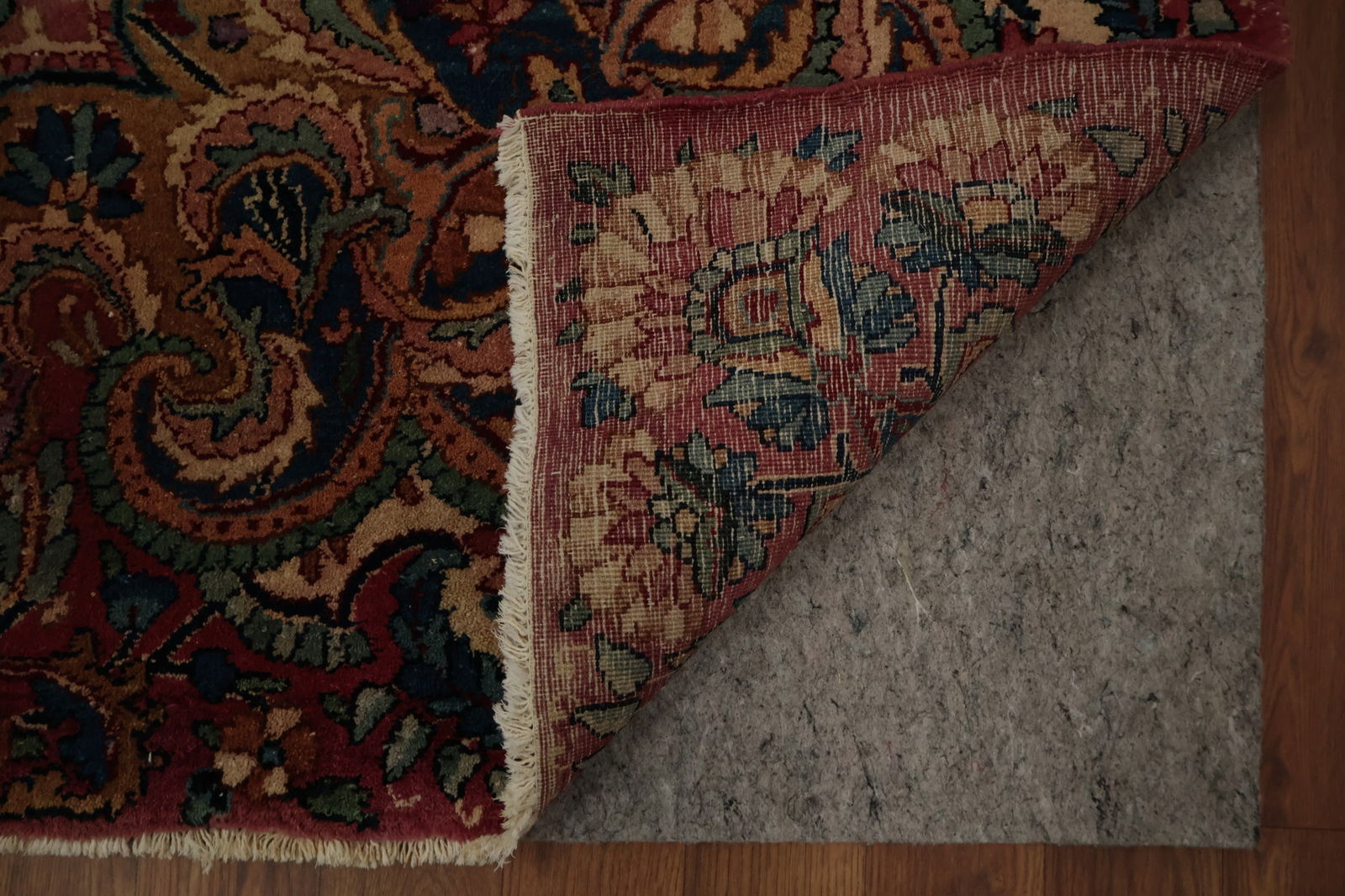 Antique Vegetable Dye Kerman Persian Large Rug 12x22 - 5