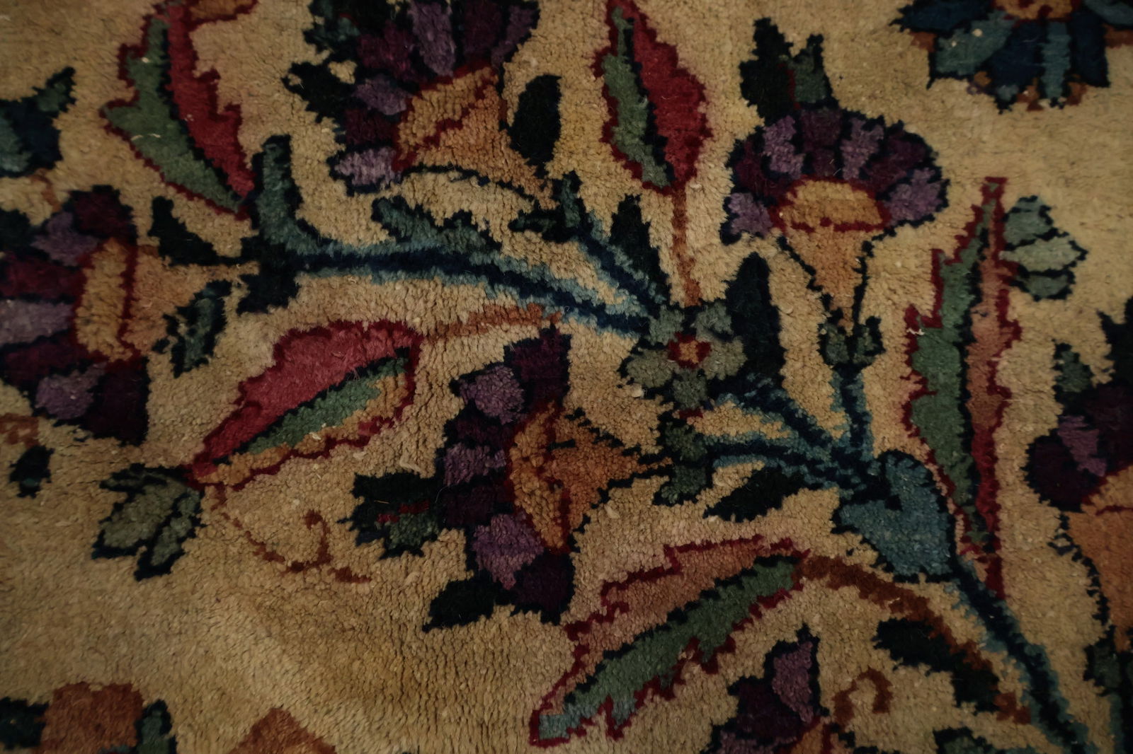 Antique Vegetable Dye Kerman Persian Large Rug 12x22 - 9