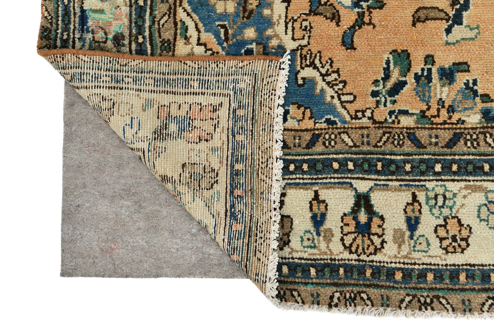 Semi Antique Floral Tribal 6'7X9'8 Vintage Oriental Rug - 13