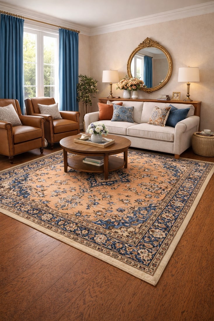 Semi Antique Floral Tribal 6'7X9'8 Vintage Oriental Rug - 2