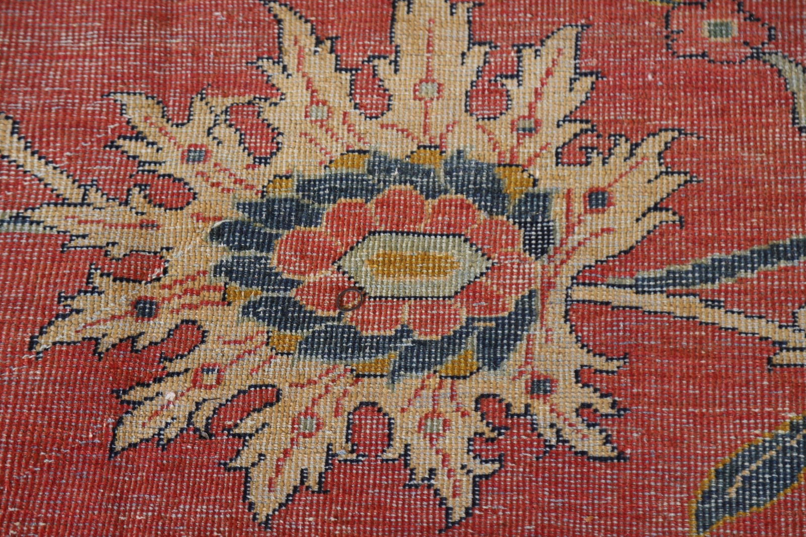 Antique Vegetable Dye Sultanabad Persian Large Rug 13x21 - 13