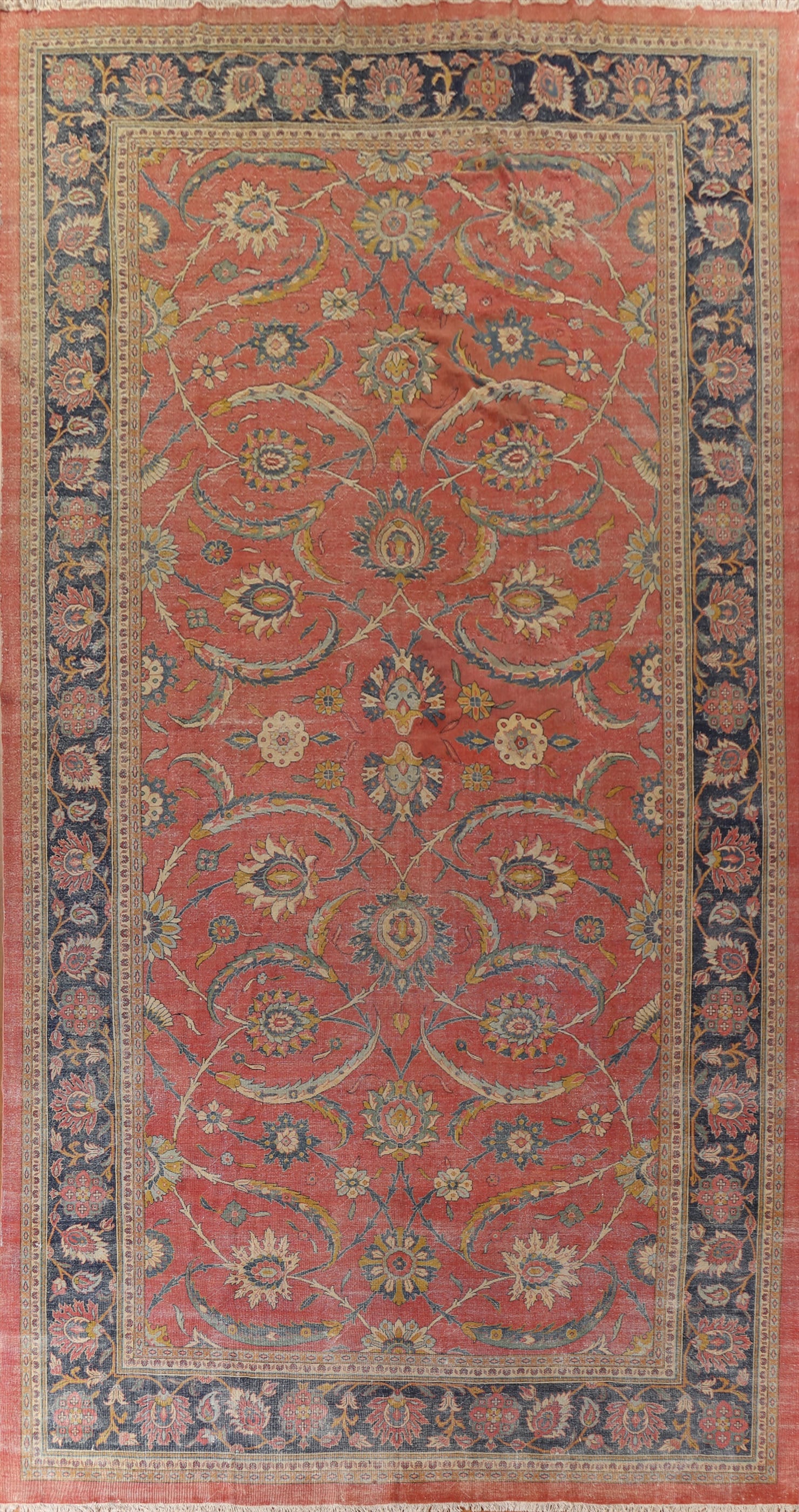 Antique Vegetable Dye Sultanabad Persian Large Rug 13x21 (1 of 20)