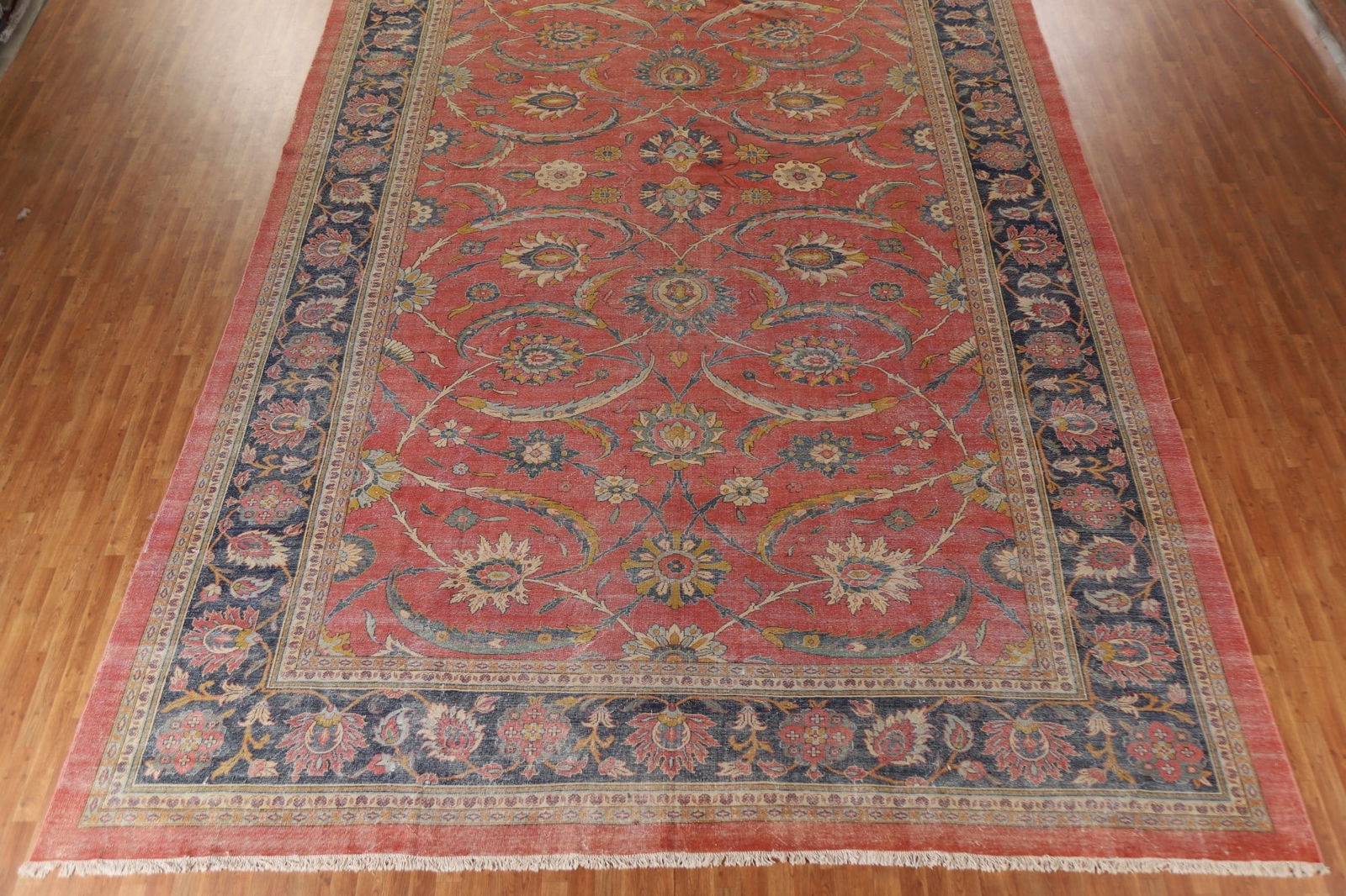 Antique Vegetable Dye Sultanabad Persian Large Rug 13x21 - 6