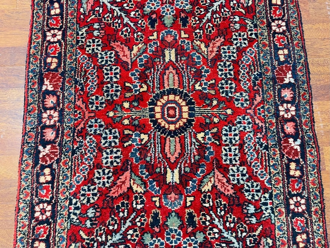 Antique Persian Hamadan Runner-4974 - 7