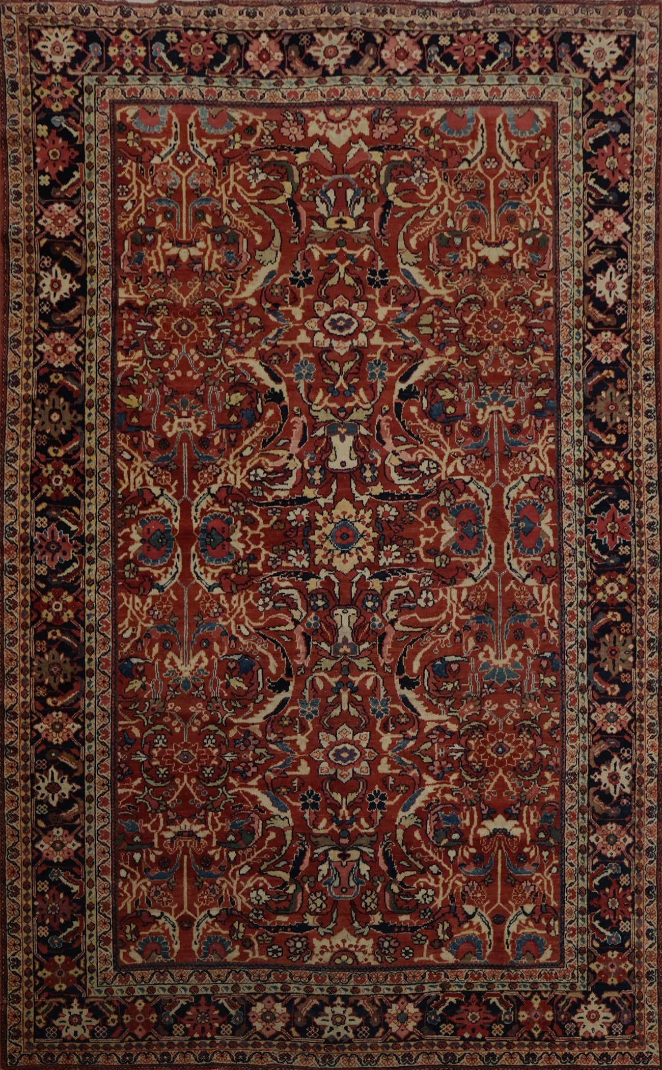 Antique Vegetable Dye Mahal Persian Area Rug 7x10 (1 of 20)