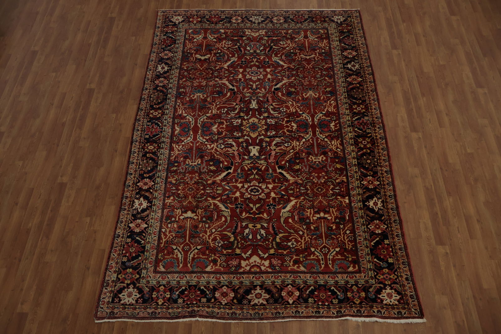 Antique Vegetable Dye Mahal Persian Area Rug 7x10 - 5