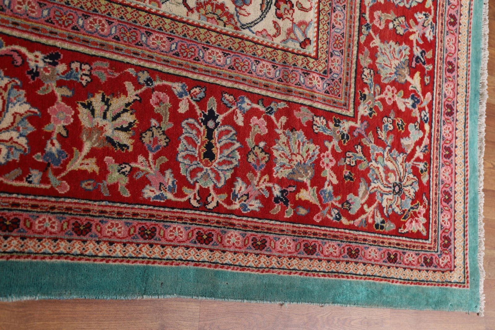 Antique Vegetable Dye Large Sultanabad Persian Rug 12x17 - 16