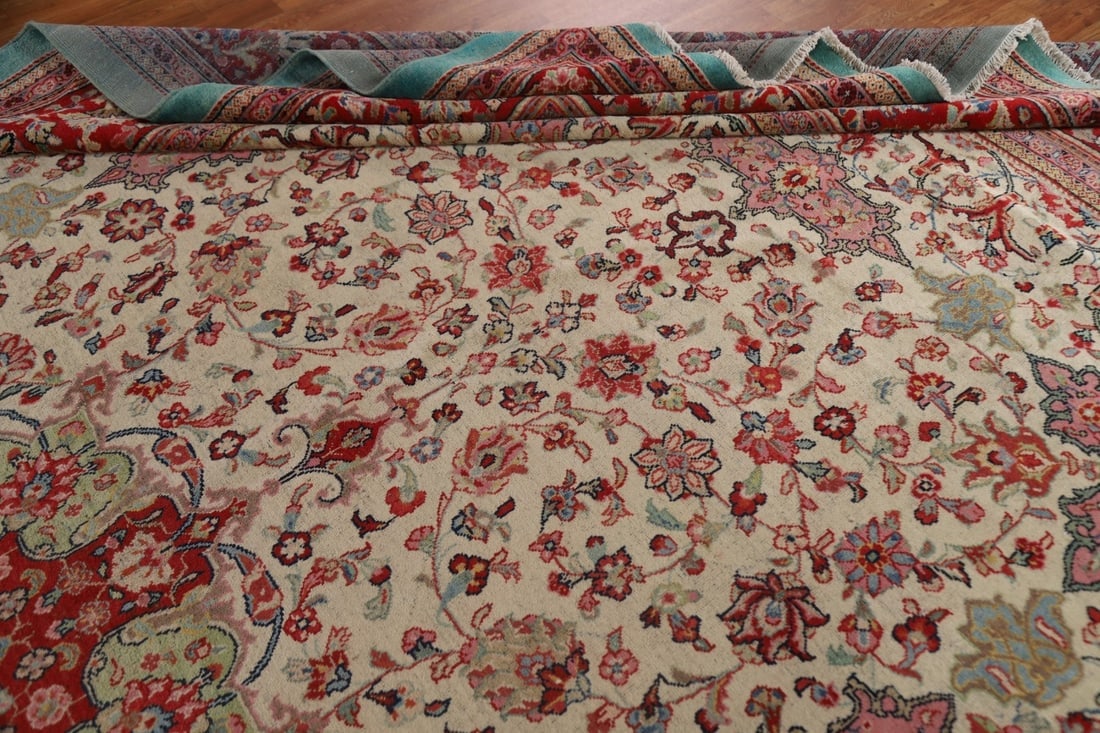 Antique Vegetable Dye Large Sultanabad Persian Rug 12x17 - 19