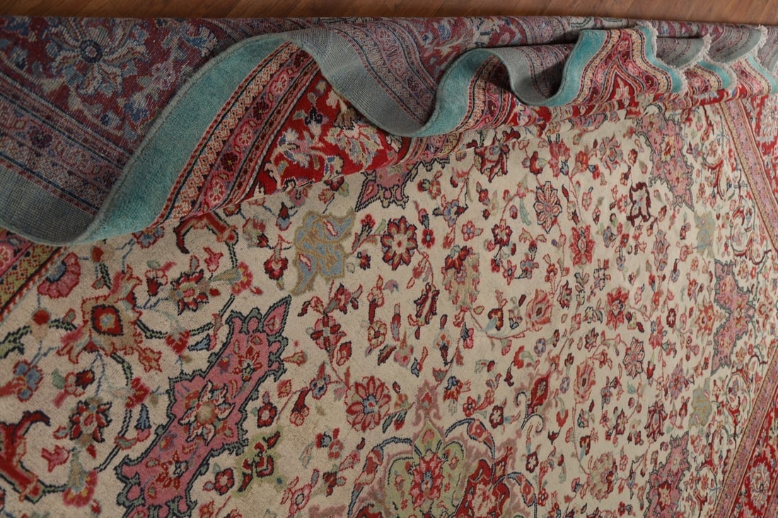 Antique Vegetable Dye Large Sultanabad Persian Rug 12x17 - 20