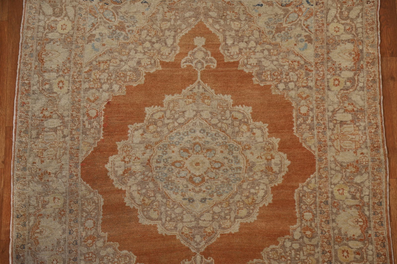 Pre-1900 Antique Tabriz Haj Jalili Vegetable Dye Persian Rug 4x5 - 5