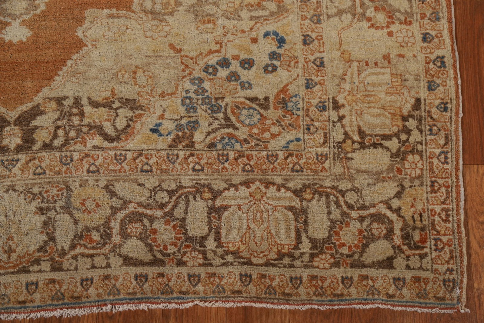 Pre-1900 Antique Tabriz Haj Jalili Vegetable Dye Persian Rug 4x5 - 7
