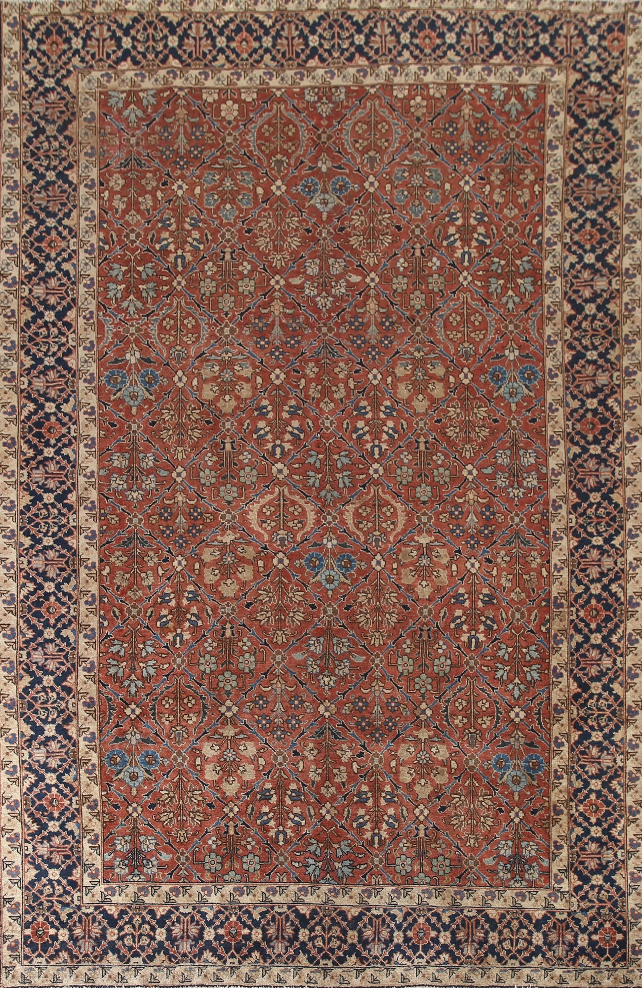 Antique Vegetable Dye Mahal Persian Area Rug 7x11 (1 of 20)