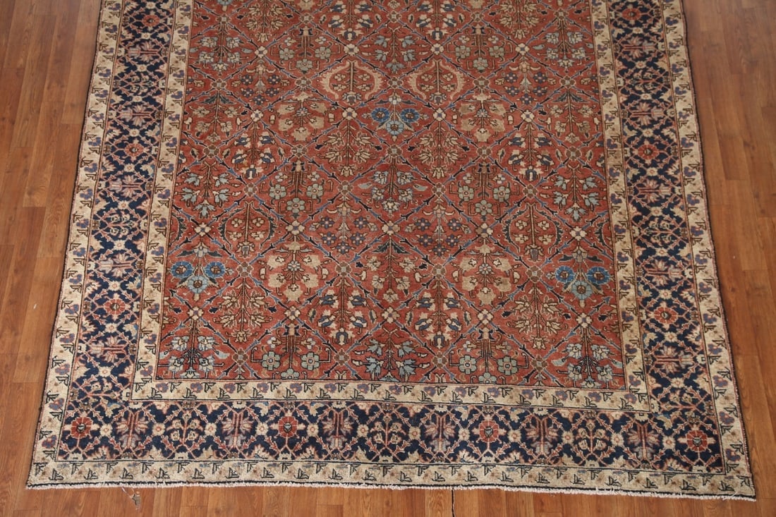 Antique Vegetable Dye Mahal Persian Area Rug 7x11 - 6