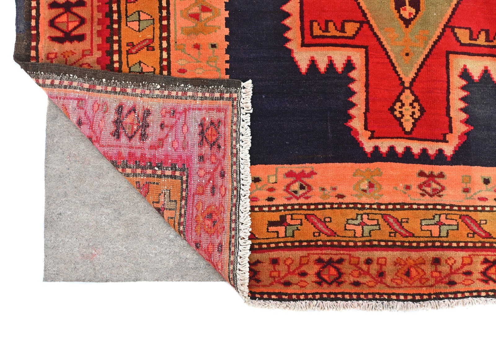 Vintage Geometric Tribal 5X10'5 Runner Oriental Rug - 13