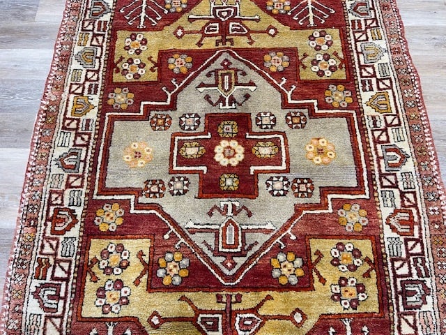 Antique Turkish Village Tribal Rug-5282 - 4