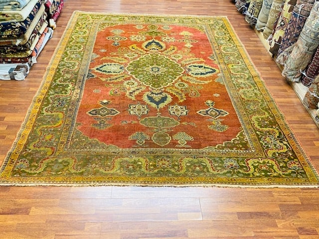 Antique Persian Sultanabd Mahal Rug-2661 (1 of 8)