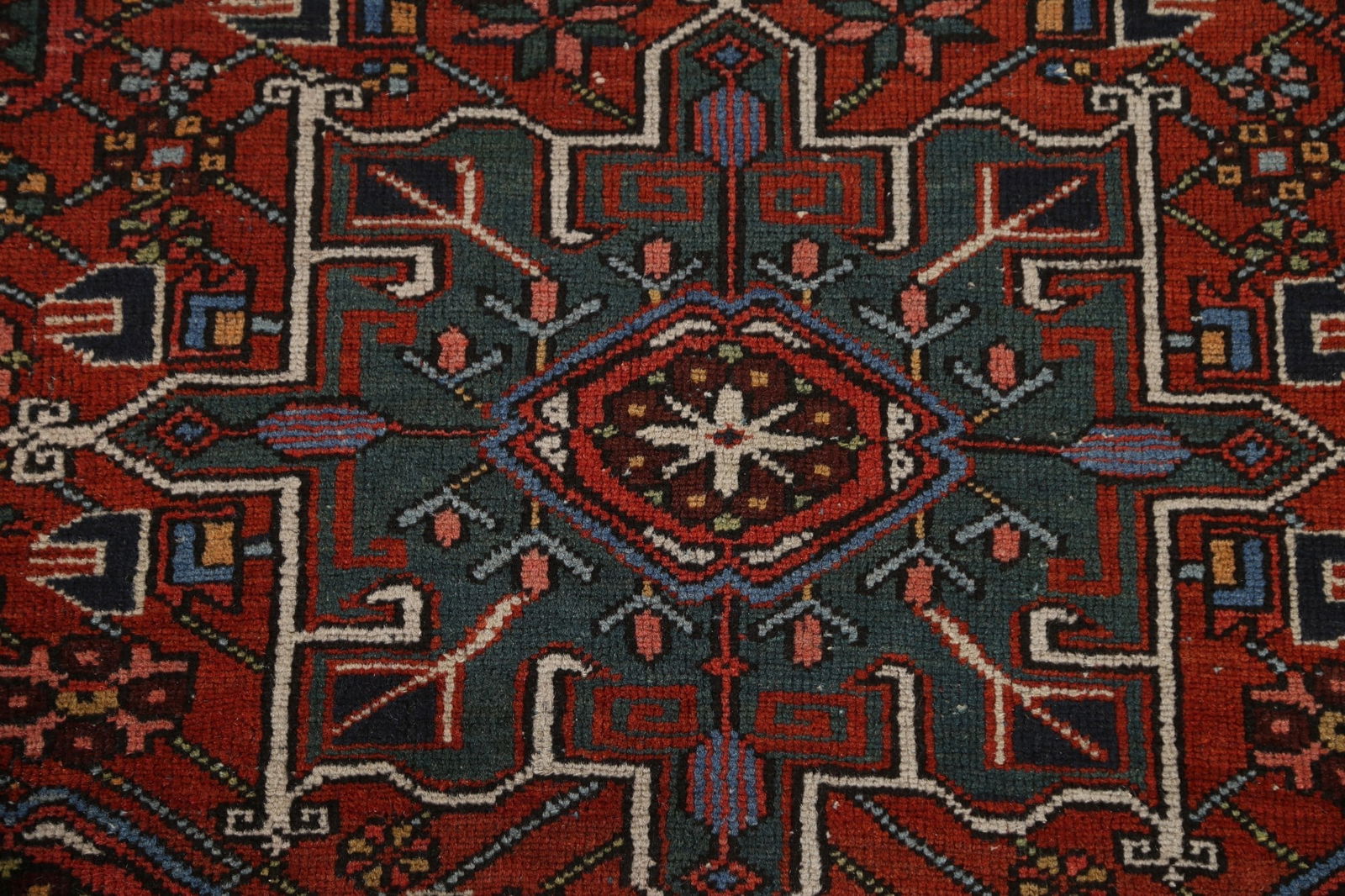 Antique Vegetable Dye Gharajeh Persian Area Rug 5x6 - 10