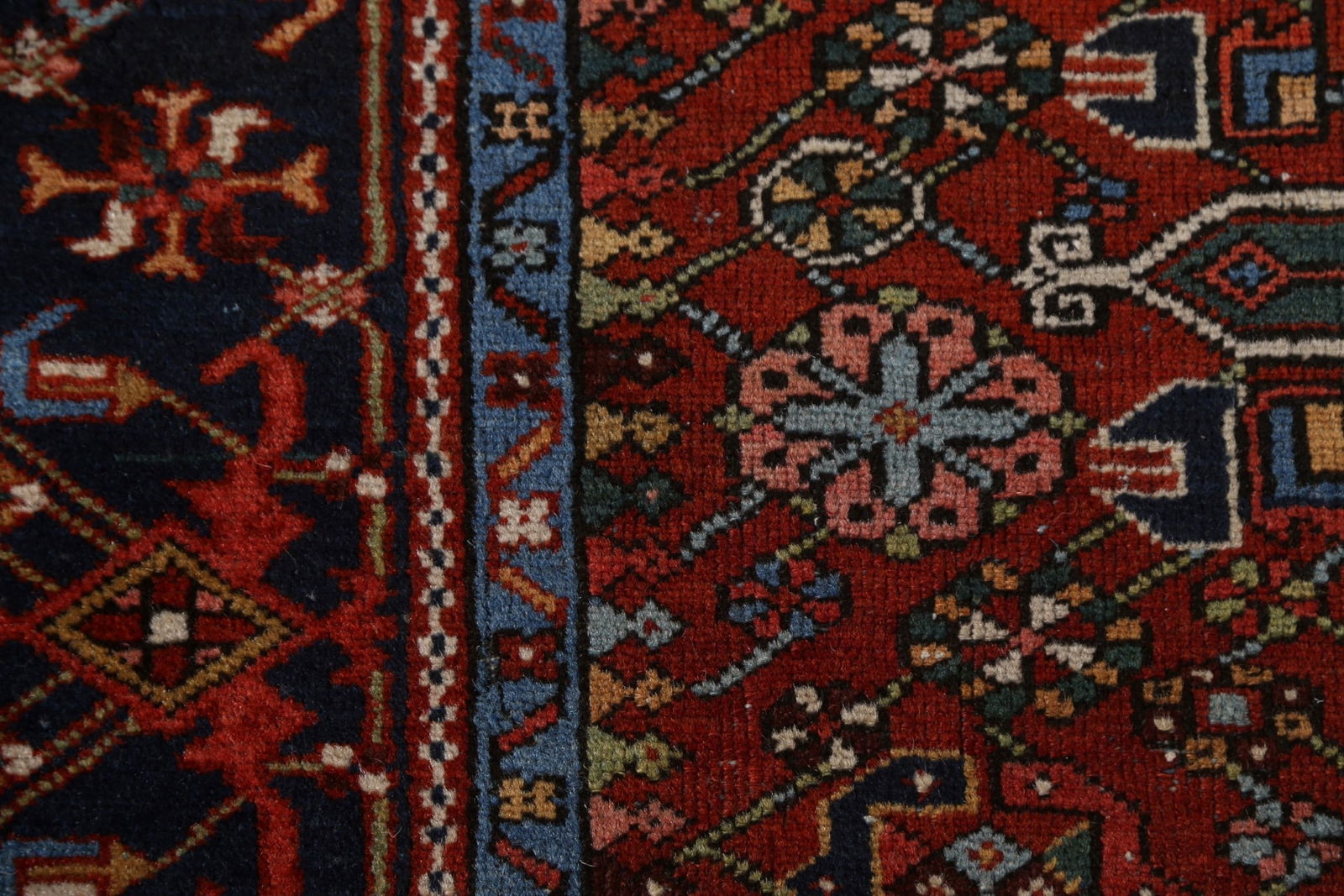Antique Vegetable Dye Gharajeh Persian Area Rug 5x6 - 11
