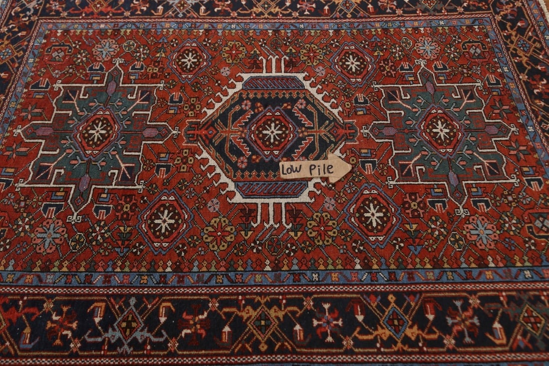 Antique Vegetable Dye Gharajeh Persian Area Rug 5x6 - 13