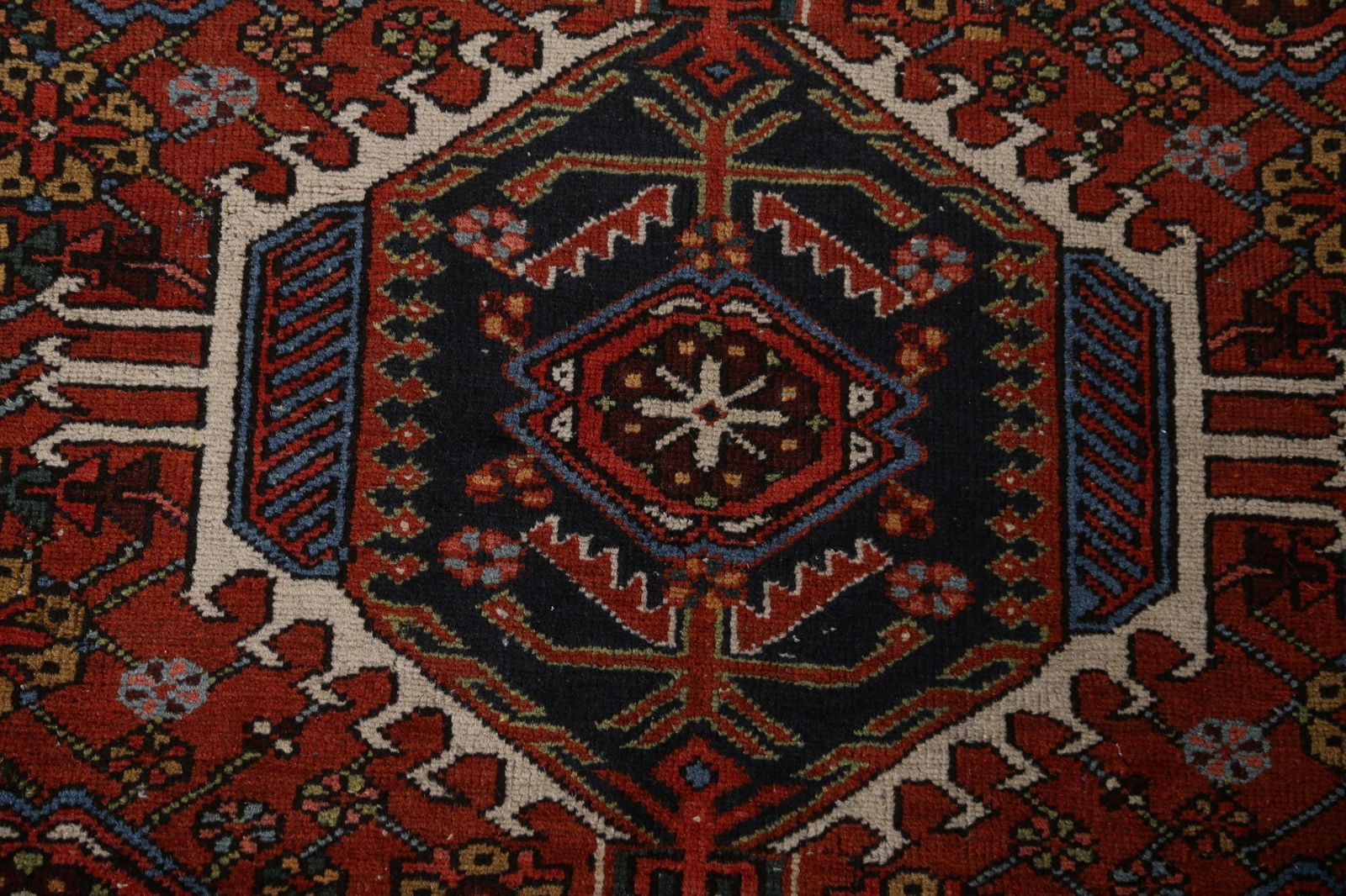 Antique Vegetable Dye Gharajeh Persian Area Rug 5x6 - 9
