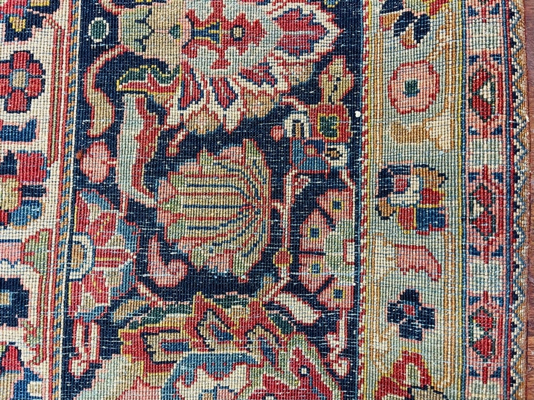 unique antique Persian Tabriz Rug-3497 - 13