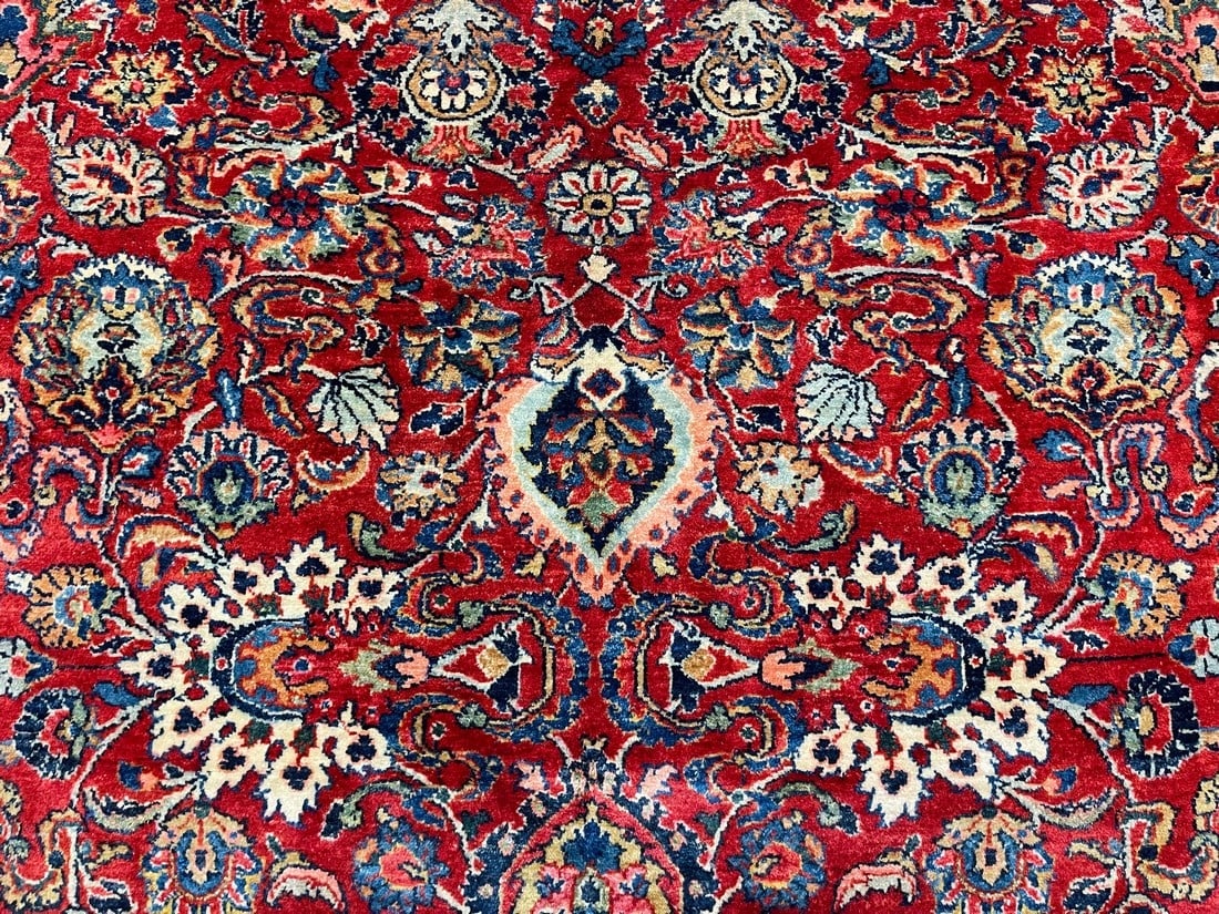 unique antique Persian Tabriz Rug-3497 - 9