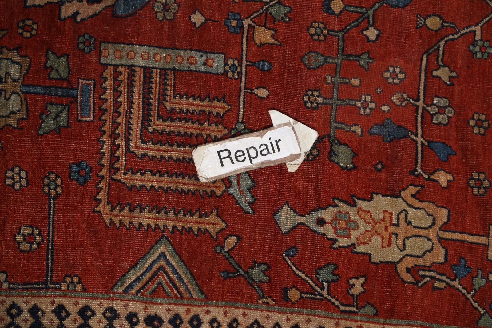 Pre-1900 Antique Vegetable Dye Sarouk Farahan Persian Rug 20x30 - 20