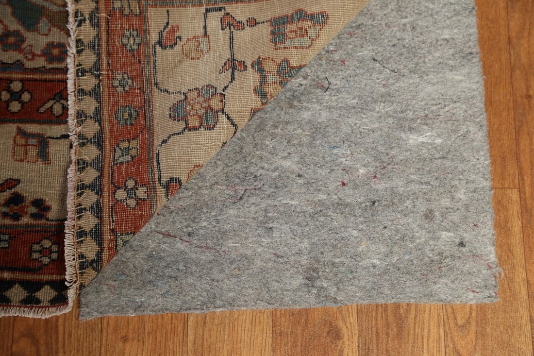 Pre-1900 Antique Vegetable Dye Sarouk Farahan Persian Rug 20x30 - 6