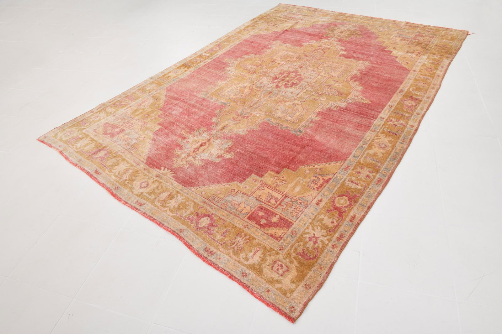 7'3'' x 11'0'' Turkish Vintage Runner Rug - 20756 - 3