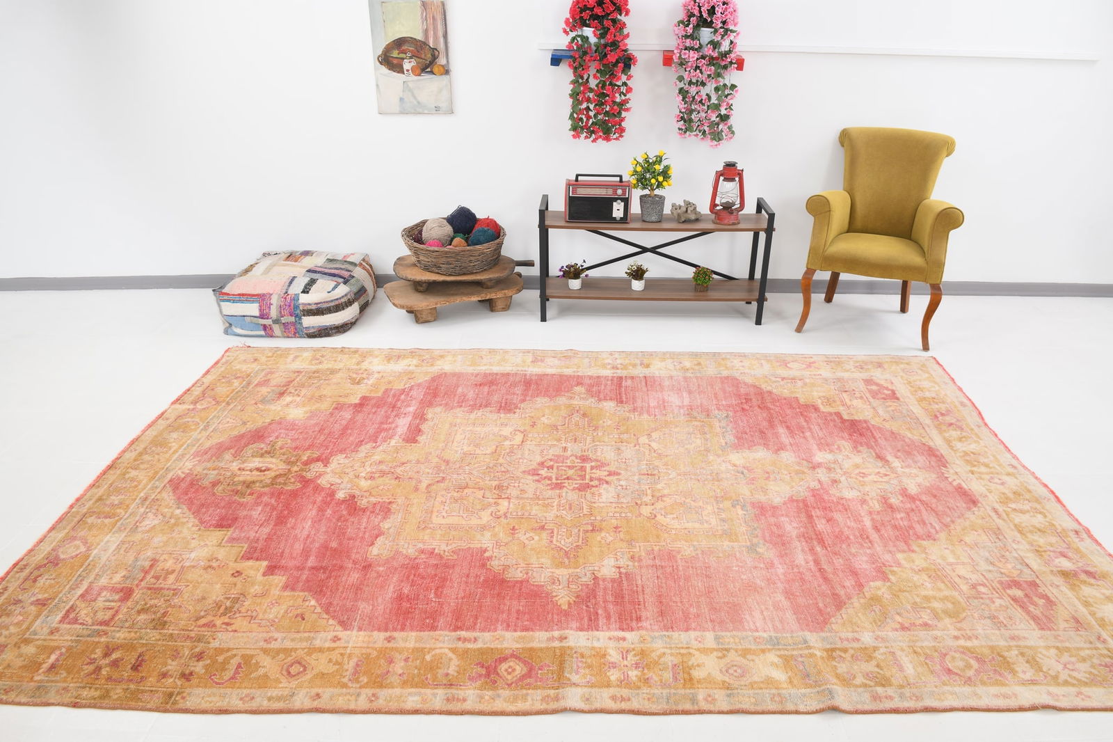 7'3'' x 11'0'' Turkish Vintage Runner Rug - 20756 - 5