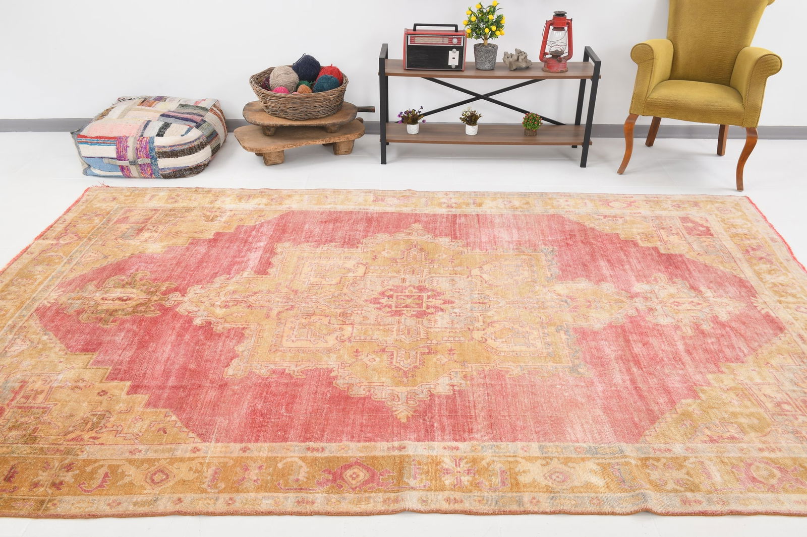 7'3'' x 11'0'' Turkish Vintage Runner Rug - 20756 - 6