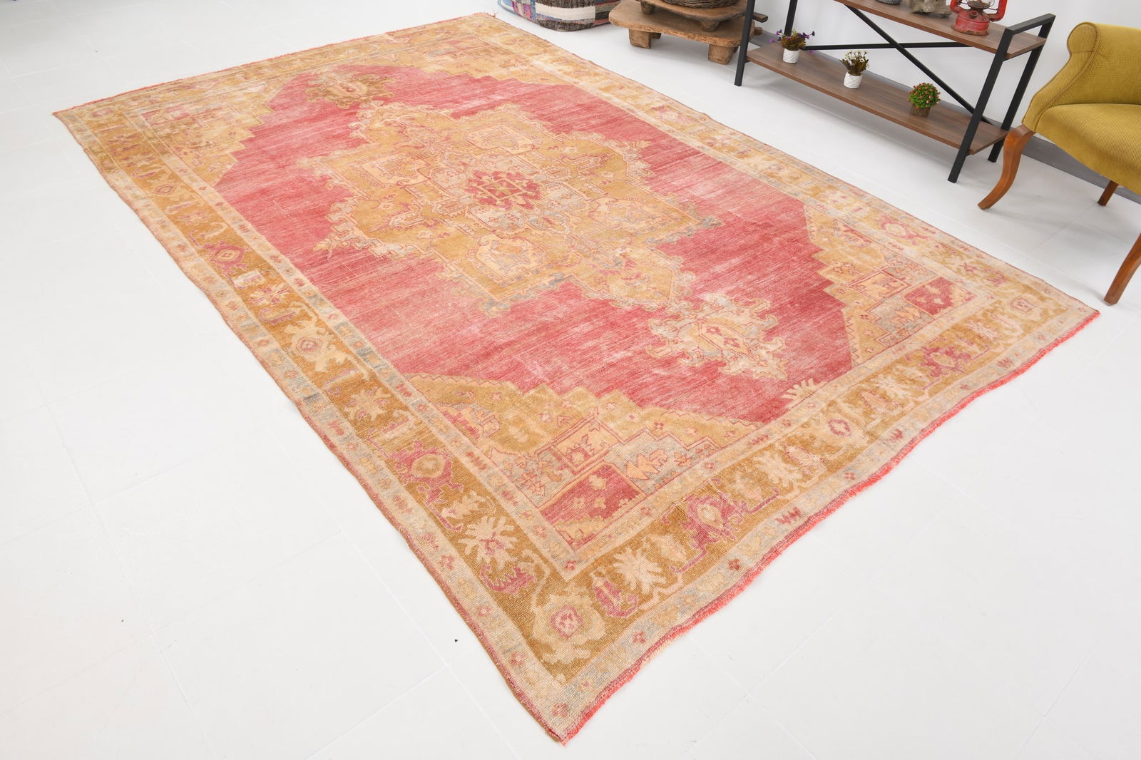 7'3'' x 11'0'' Turkish Vintage Runner Rug - 20756 - 7