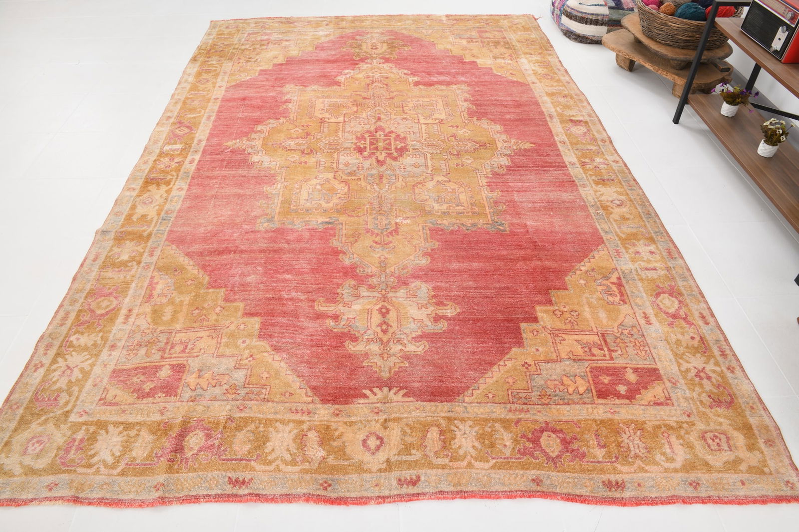 7'3'' x 11'0'' Turkish Vintage Runner Rug - 20756 - 8