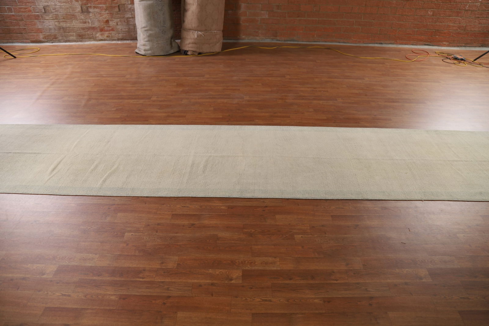 Antique Vegetable Dye Oushak Turkish Runner Rug 3x40 - 18