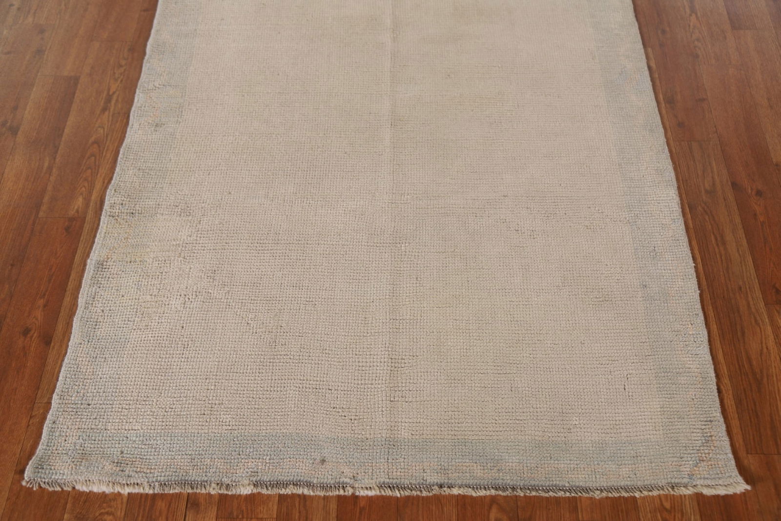 Antique Vegetable Dye Oushak Turkish Runner Rug 3x40 - 7
