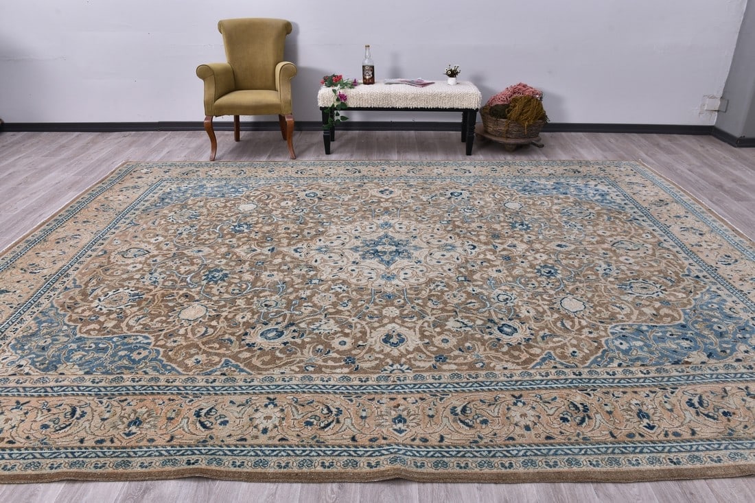 9'8'' x 13'3'' Unique Handmade Vintage Rug - 243941 (1 of 13)